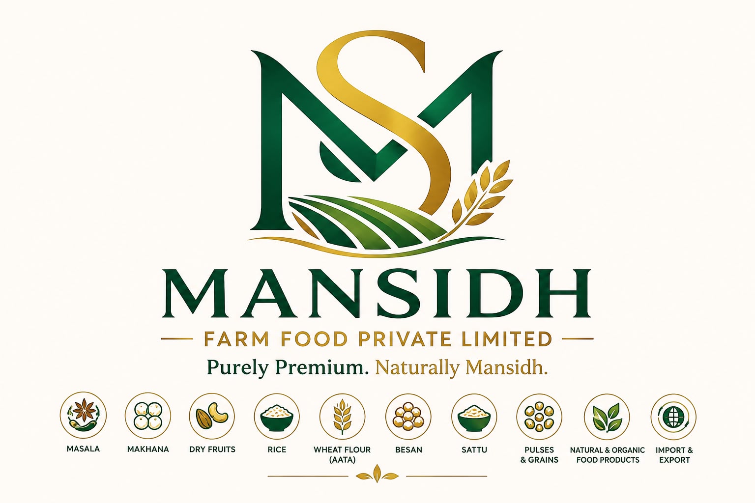 Mansidh Food Farm Logo